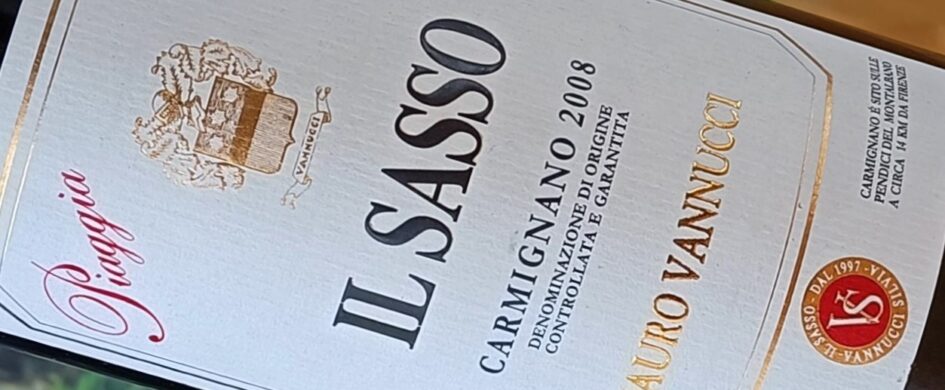 InvecchiatIGP: Carmignano 2008 Il Sasso, Piaggia