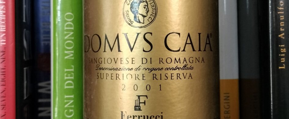 InvecchiatIGP. Sangiovese di Romagna DOC Superiore Riserva Domus Caia 2001, Ferrucci
